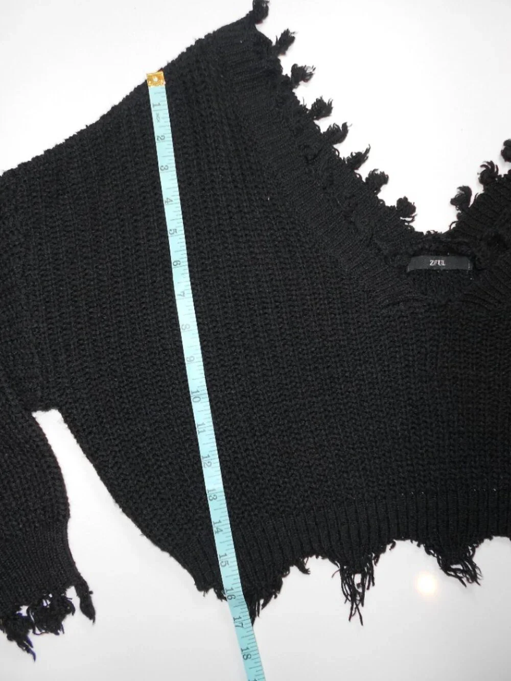 Zaful Fringe Black Top - Picture 7 of 9